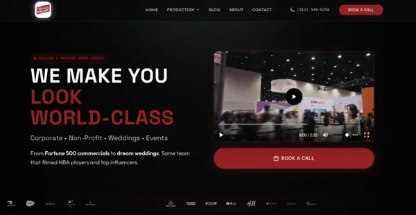 Chicago Valley - Video Production · Chicago, IL - Custom website by Rank Me Higher