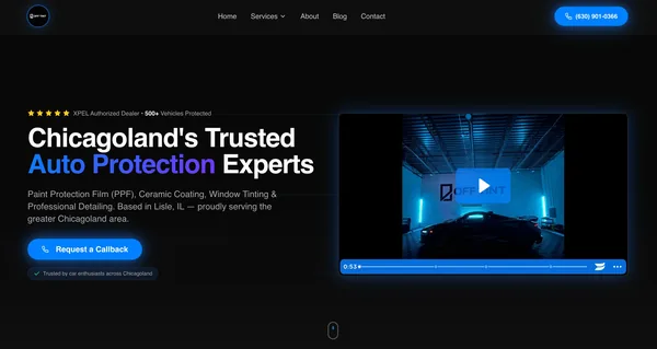 Off-Tint - PPF & Tinting · Lisle, IL - Custom website by Rank Me Higher